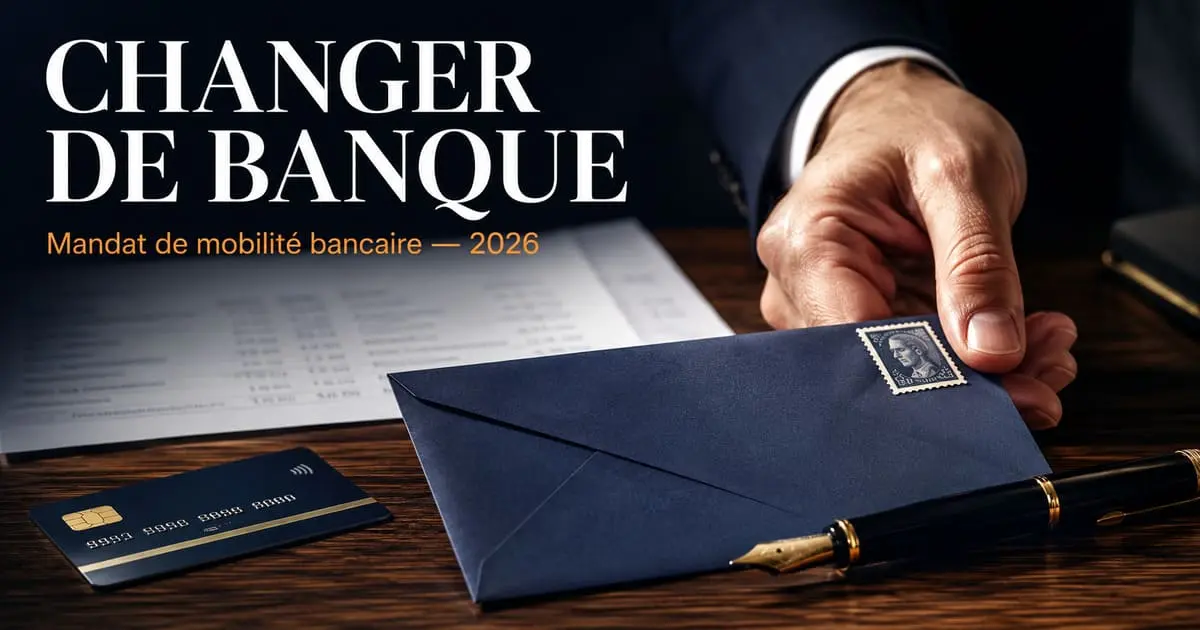 Lettre changement de banque : mandat de mobilité bancaire 2026 modèle lettre changement de banque mandat mobilité bancaire